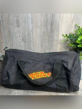 VTG 1990 Disney Dick Tracy Canvas Duffel Bag Air-Tex Gym Travel Bag 90s Promo